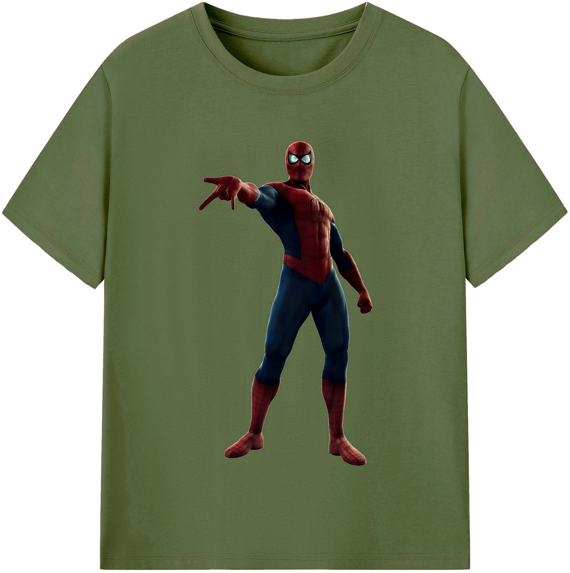 （画像用） Spider Man スパイダーマン 綿100％半袖Tシャツ（フロントプリント）